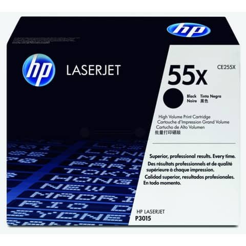 Toner Originale Nero per HP CE255X – 12500 Pagine al 5%