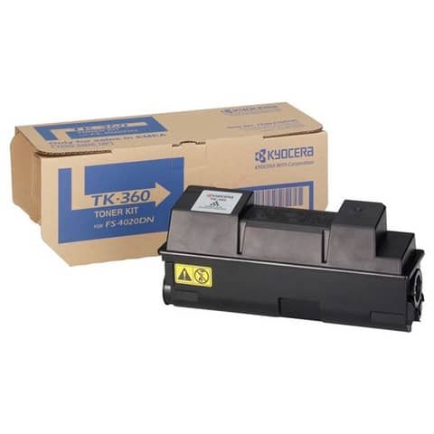 Toner Originale Nero per Kyocera TK360 – FS-4020DN – 20.000 Pagine al 5%