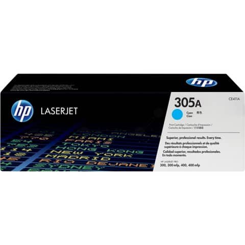 Toner Originale Ciano per HP CE411A – 2600 Pagine al 5%