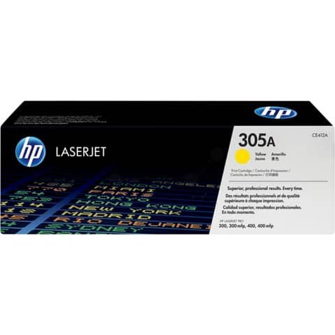 Toner Originale Giallo per HP CE412A – 2600 Pagine al 5%