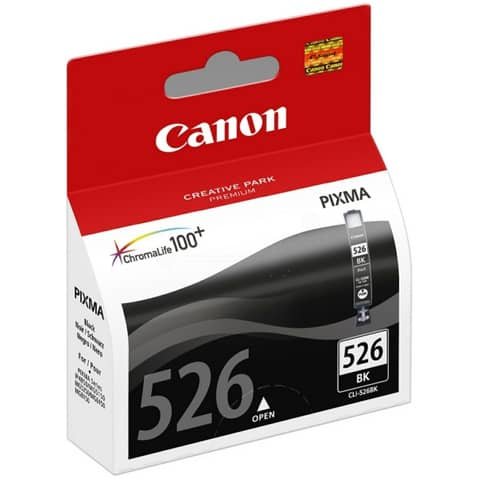 Cartuccia Originale Nero per Canon CLI-526BK – 520 pagine al 5%