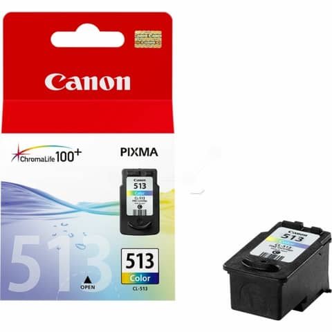 Cartuccia inkjet alta resa CL-513 Canon colore ciano, magenta, giallo 2971B001