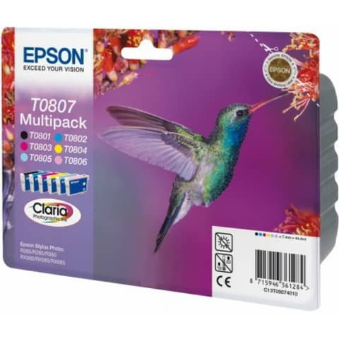 Cartuccia Originale Multicolor per Epson C13T08074011