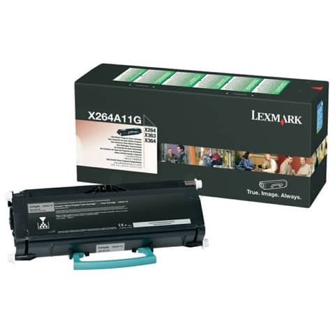Toner Originale Nero per Lexmark X264A11G – 3.500 Pagine al 5%
