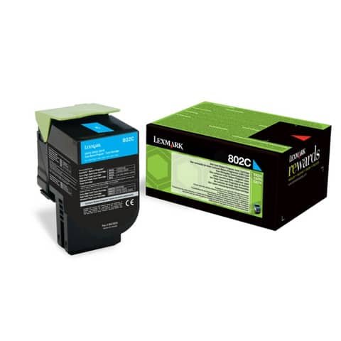 Toner Originale Ciano per Lexmark 80C20C0 – 1.000 Pagine al 5%