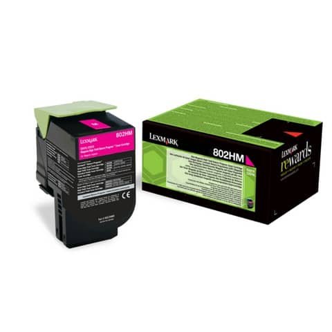 Toner Originale Magenta per Lexmark 80C2HM0 – 3.000 Pagine al 5%