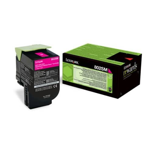 Toner Originale Magenta per Lexmark 80C2SM0 – 2.000 Pagine al 5%
