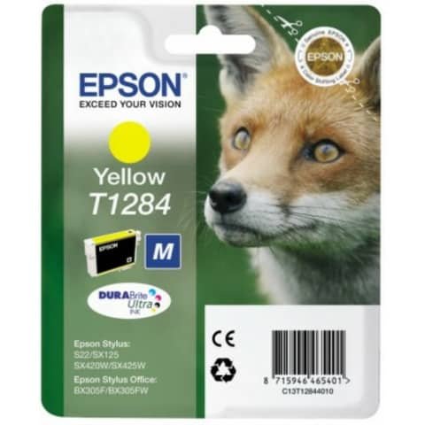 Cartuccia inkjet ink pigmentato Volpe T1284 Epson giallo C13T12844012