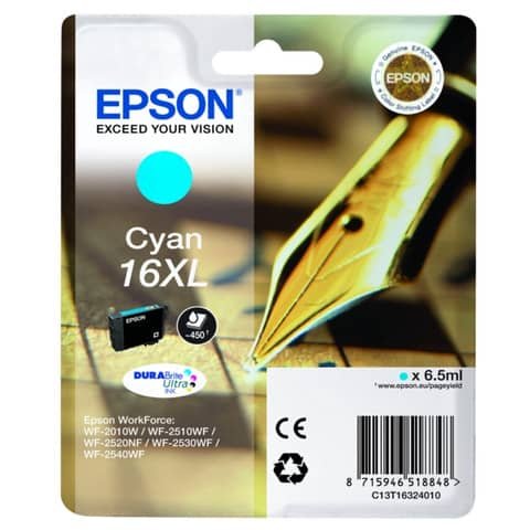 Cartuccia Originale Ciano per Epson C13T16324012