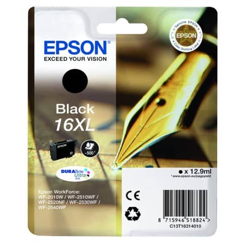 Cartuccia Originale Nero per Epson C13T16314012