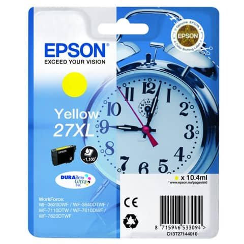 Cartuccia inkjet Sveglia 27XL Epson giallo C13T27144012