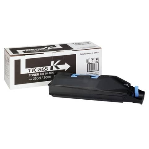 Toner Originale Nero per Kyocera TK865BK – 250CI – 20.000 Pagine al 5%