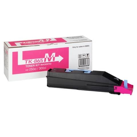 Toner Originale Magenta per Kyocera TK865M – 250CI – 12.000 Pagine al 5%