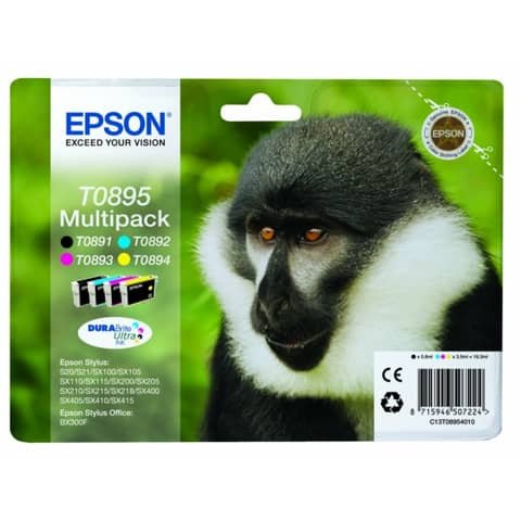 Cartuccia Originale Multicolor per Epson C13T08954010