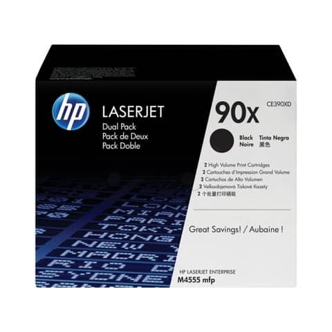 Toner Originale Nero per HP CE390XD – 24000 Pagine al 5%