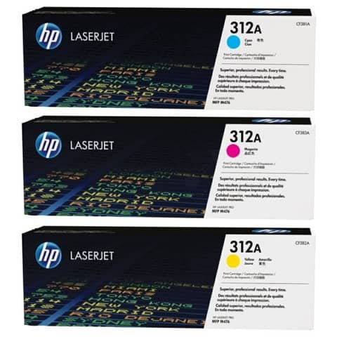 Toner Originale Ciano, Giallo, Magenta per HP CF440AM – 0 Pagine al 5%
