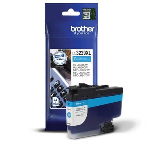 Cartuccia ink Brother ciano  LC3239XLC