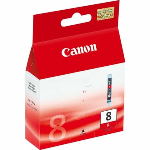 Cartuccia Originale Rosso per Canon CLI-8R – 5840 pagine al 5%