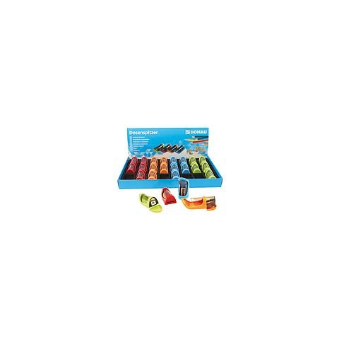 Espositore 24 temperamatite a 1 foro con serbatoio Donau in colori assortiti – 330271924