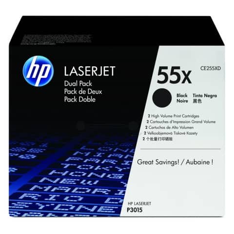 Toner Originale Nero per HP CE255XD – 25000 Pagine al 5%