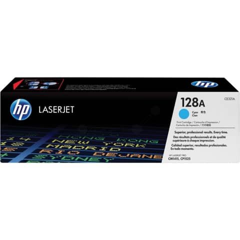 Toner Originale Ciano per HP CE321A – 1300 Pagine al 5%