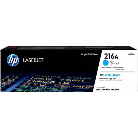 Toner Originale Ciano per HP W2411A – 850 Pagine al 5%
