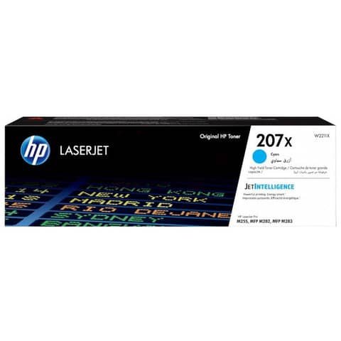Toner Originale Ciano per HP W2211X – 2450 Pagine al 5%
