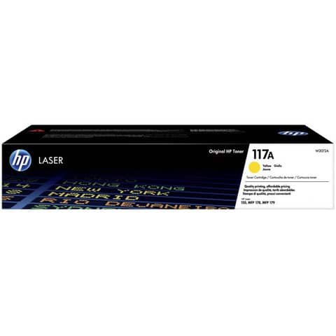 Toner Originale Giallo per HP W2072A – 700 Pagine al 5%