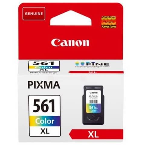 Cartuccia Originale Multicolor per Canon CL-561XL – 300 pagine al 5%