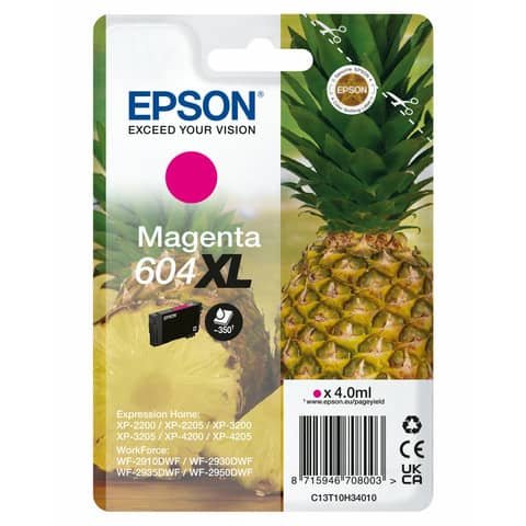 Cartuccia 604XL magenta Epson  C13T10H34010