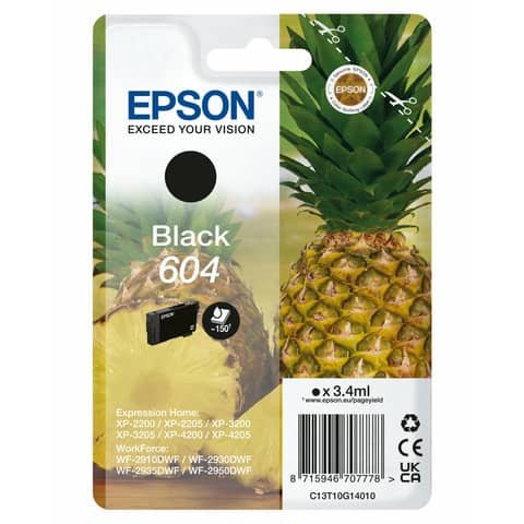 Cartuccia 604 nero Epson  C13T10G14010