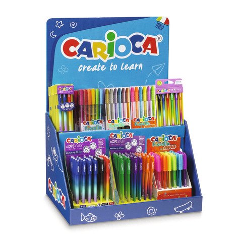 Espositore 36 penne assortite Carioca Fiorella – 54220/G/PR