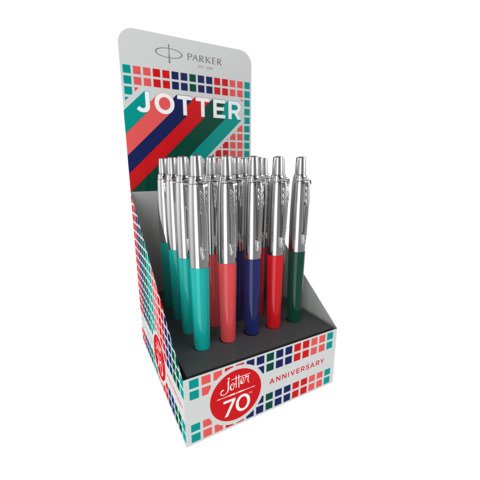 Espositore 20 penne a sfera Parker Jotter Originals – colori fusto assortiti – 2206123