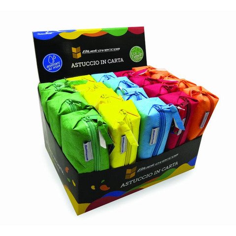 Espositore 20 astucci in carta eco friendly Bluekover 16x6x6 cm colori assortiti – PP-26BL