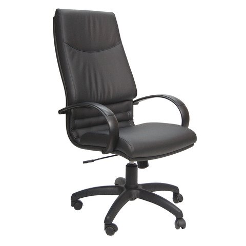 Poltrona direzionale Unisit Cygnus rivestimento sky nero schienale fisso alto – CYP/KN