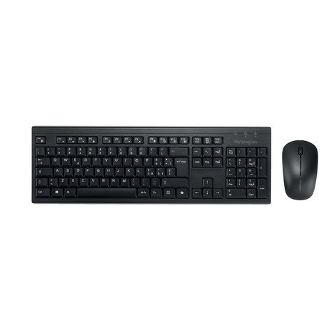 Set mouse + tastiera wireless ricaricabile Kensington KM270 EQ nero ricaricabile – K75560IT