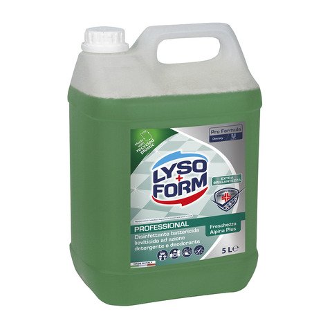 Detergente disinfettante multisuperficie professionale Lysoform 5 L freschezza alpina Plus – 9300969