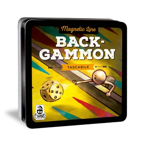 Gioco tascabile Cranio Creations Magnetic Line – Backgammon età 5+ 2 giocatori – CC353