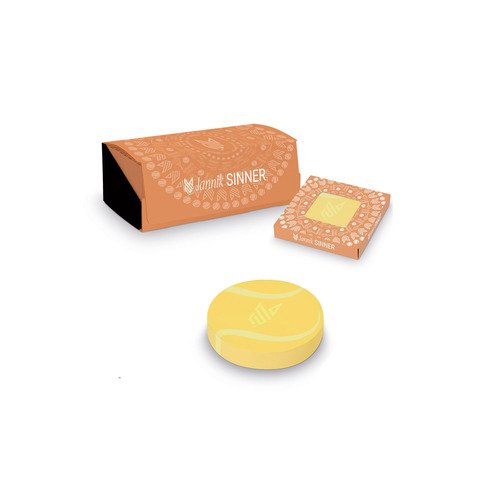 Espositore 12 blocchi da 100 foglietti riposizionabili Pigna pallina da tennis Jannik Sinner Ø 6,5 cm – 023348000