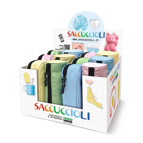 Espositore 12 astucci Lebez Basic Pastel 3 modelli assortiti – 81077