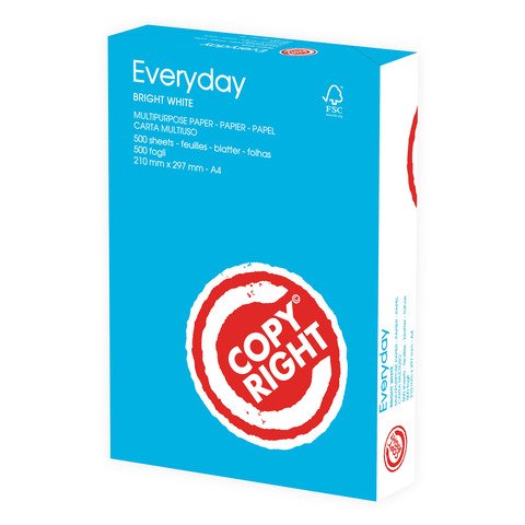 Carta per fotocopie Copy Right Everyday A4 75 g/m² – risma da 500 ff Everyday