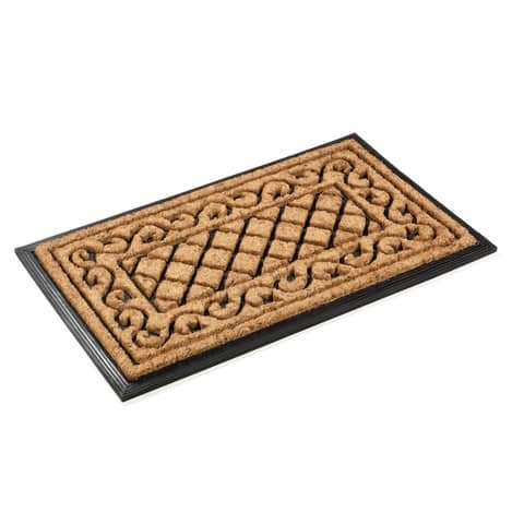 Zerbino per esterni Il Tappetino Moon 45×75 cm disegni assortiti – filato cocco fondo gomma nera – 0634