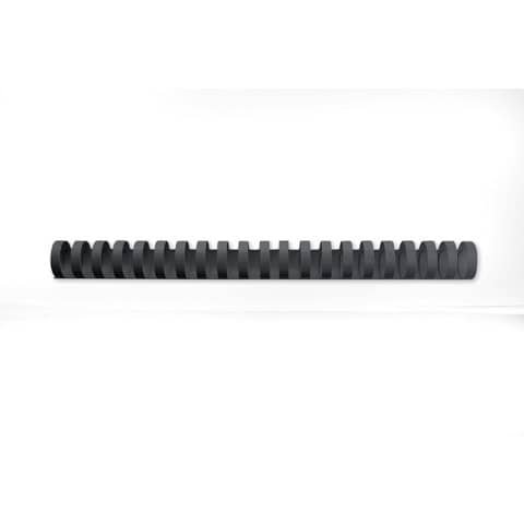 Dorsi plastici a 21 anelli GBC CombBind 19 mm A4 nero – fino a 165 fogli conf da 100 dorsi – 4028601