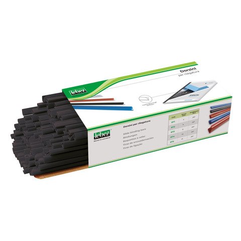 Dorsini tondi in PVC Lebez – dorso 15 mm – colore nero – 875-N