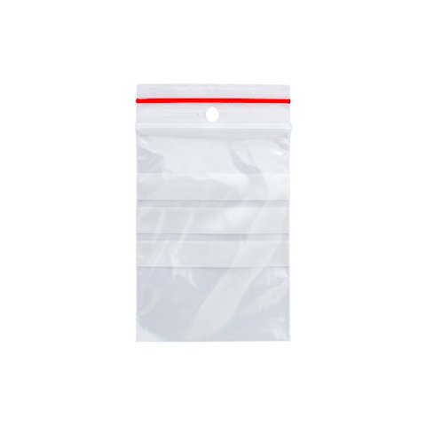 Buste trasp. chiusura grip in LDPE 50 _m Q-Connect con banda scrivibile – cont. alimentare – conf. 1000 pz – 6×8 cm