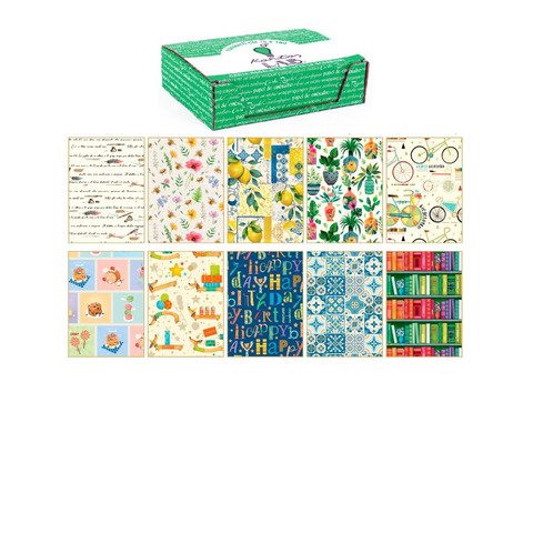 Carta regalo Kartos linea Fantasy 2 70×100 cm – conf. da 100 fogli in soggetti assortiti – 18339