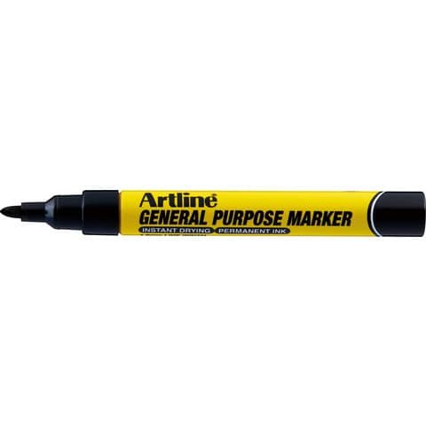 Marcatore permanente General Artline – punta tonda 1,5 mm nero A GPM/N