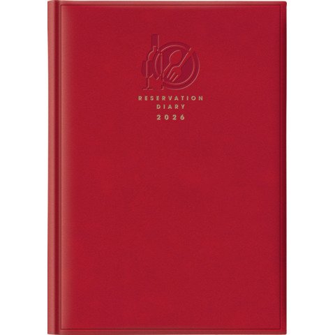 Agenda 2026 prenotazioni ristoranti A4 – copertina rossa 26-059501003C