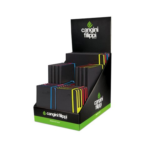 Espositore da banco 26 agende Cangini Filippi Palm Black Color – formati assortiti – EXP/AM
