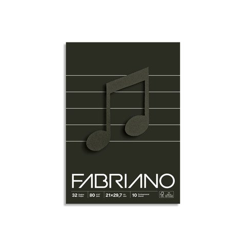 Quaderno musica punto metallico Fabriano 19100768